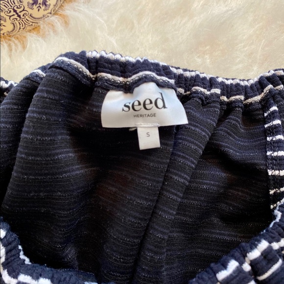 Seed Heritage Striped Off-Shoulder Dress - Picture 3 of 5